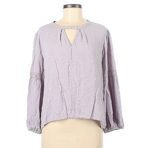 Maurices Lilac Purple Balloon Sleeve Blouse Size Medium